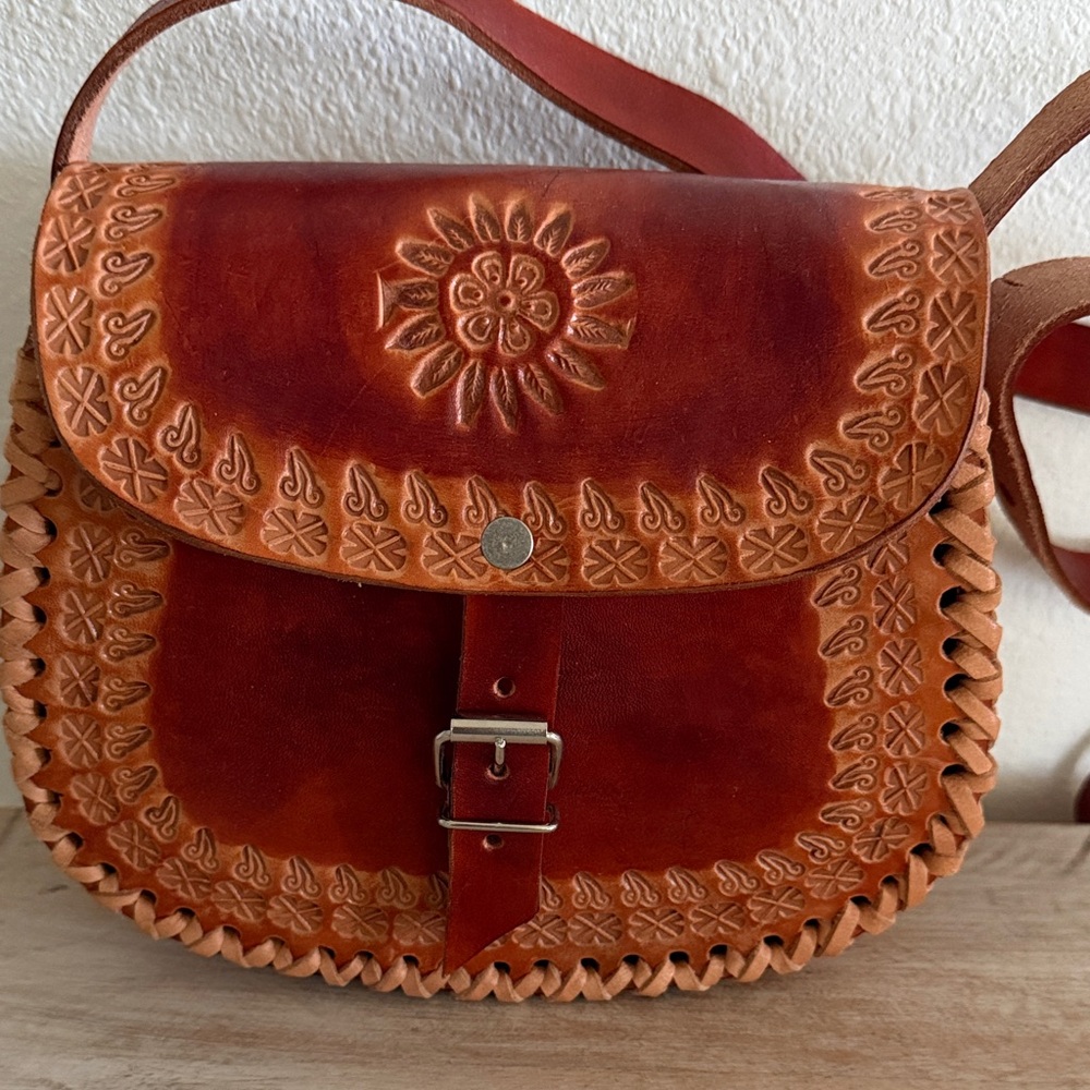 Custom leather handbag